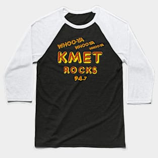 Kmet Rocks Dect Los Angeles Radio Station Baseball T-Shirt